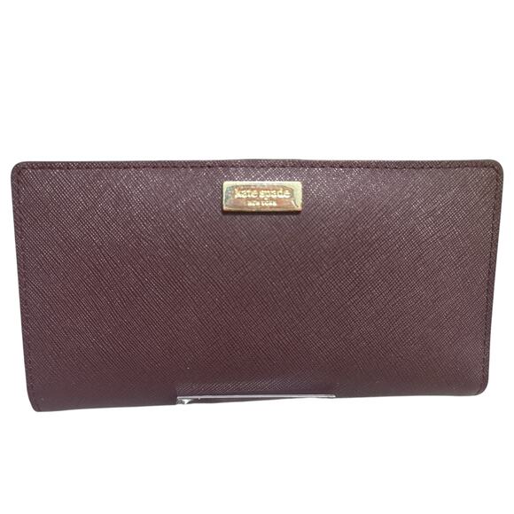 Kate Spade Wallet - Deep Burgundy - Picture 1 of 8